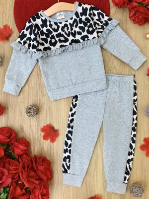 The Grey Leopard Loungewear Set