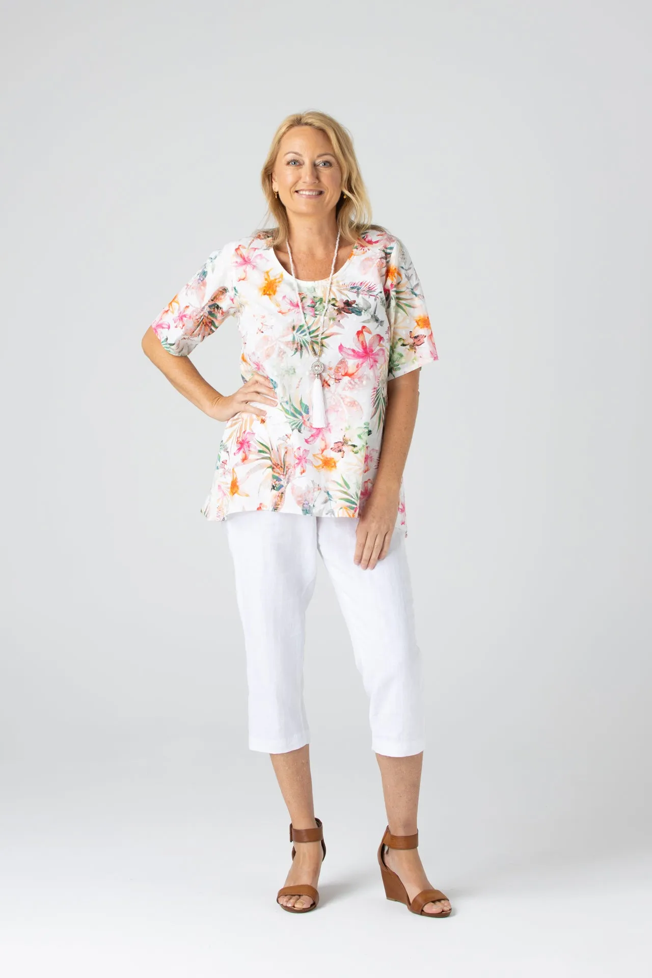 Tigerlilly Short Sleeve Cotton Swing Shirt